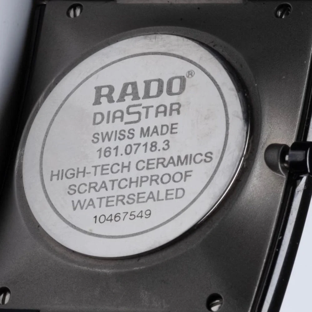Rado Jubile Ceramica Black Pave Diamond Watch with Box 35 x 45 mm Size Up to 8” - Picture 4 of 5